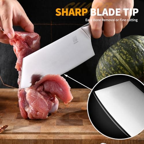 HAOCHUYI 3-Piece Professional Chef Knife Set - Ultra-Sharp Kitchen Knives with Ergonomic Steel Handle, Ideal for Home, Outdoor, Camping, BBQ, and Gifts for Men - Thumbnail 3