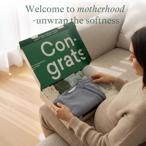 PurComfy Bamboo Newborn Clothes Gift Set: 21-Piece Deluxe Baby Boy Clothes Set, Premium Baby Layette Set, Infant Clothing Essentials — Everything Premium Set, 0-3 Months - Thumbnail 2