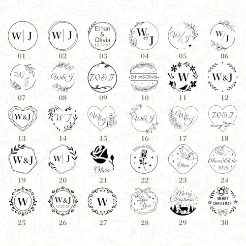 Custom Wax Seal Stamp，Memorable Impression-Personalized Wax Seal Stamp，Design Your own Logo for Invitations, envelopes, Wine Decorations, and Special Occasions. - Thumbnail 4