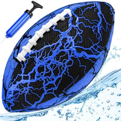 Jasonwell Waterproof Football Pool Toys - Strong Grip Soft Football for All-Weather Play Pool Games Beach Toys Water Footballs Outdoor Sports Toy Christmas Birthday Gifts for Kids Boys Teens Adults - Image 1
