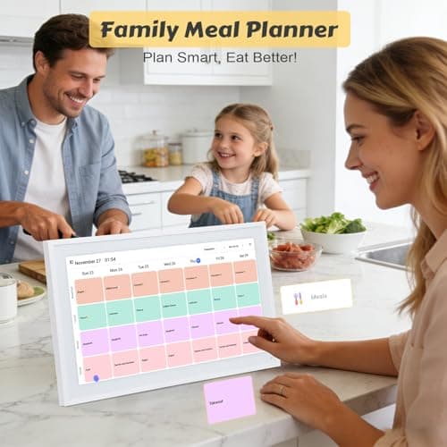 COMIX 15.6" Smart Digital Wall Calendar - WiFi Family Organizer with Sync Google/Outlook/Apple Calendar, Touchscreen Meal Planner & Chore Chart, Digital Photo Frame for Home & Office - Thumbnail 3