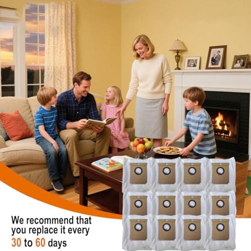 12 Pack Replacement Dust Bags compatible with Eufy L60 / L60 SE / L50 / L50 SE Robot Vacuum Bags for Eufy 3.6L Large Capacity Dust Bag for Home Office - Thumbnail 6