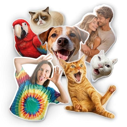 bccpnl Custom Pet & Person Pillow with Photo – Personalized Dog, Cat & Funny Couple Photos, Room Decor, Boyfriend & Girlfriend, Soft Anime Body Decorative Pillow. - Image 1
