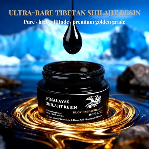Himalayas Shilajit Resin - Pure Golden Grade | 100% Natural with 85+ Trace Minerals | Energy Boost & Immune Support for Men & Women | Lab Tested | 20g, 100 Servings - Thumbnail 3