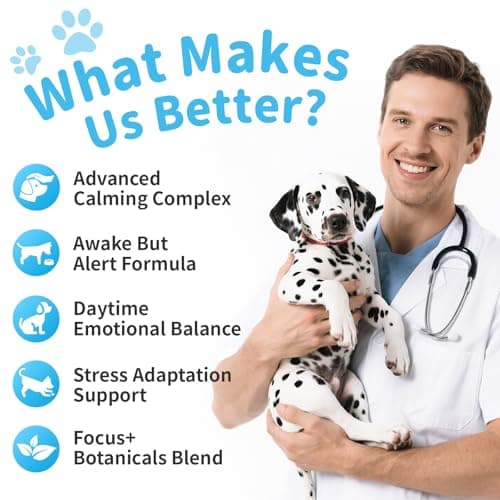 POPPAW Calming Chews for Dogs – Calming Treats for Anxiety, Stress, Separation, Travel & Thunder, Non-Drowsy Alternative to Melatonin, Calm & Focus with Chamomile & Ashwagandha, Bacon Flavor, 90Ct - Thumbnail 2