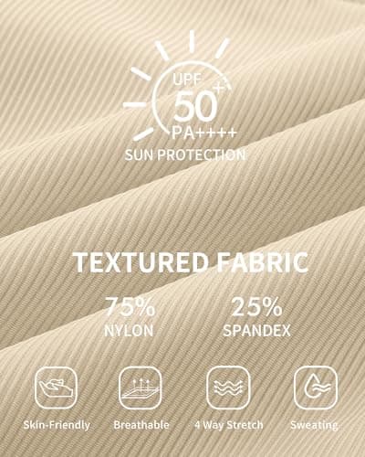 Charmo Strapless High Waisted Bikini Sets Women Tummy Control Scallop Bandeau Swimsuit Tie Two Piece Bathing Suit Beige M - Thumbnail 6