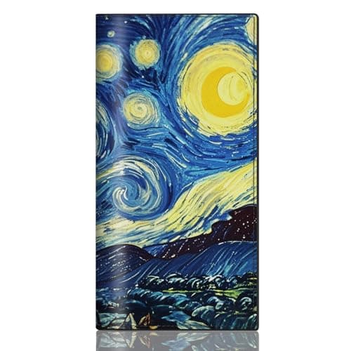 CASMONAL Checkbook Covers for Personal Checkbook, PU Leather Check Book Covers for Women & Men – Fashionable Print Design