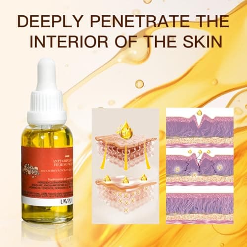 UWPU-Frankincense Oil, Frankincense Oil for Face, Natural Extraction of Bakuchiol, Reduce Wrinkles, for Scars, Gentle Skincare for Day & Night Cold Extracted Facial Oil, for all Skin Types - Thumbnail 6