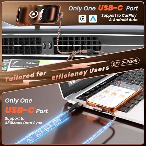 90 Degree USB Multi Charging Cable, 3 in 1 USB Cable for iPhone 17 Charger/ IP/Micro Port, Cruise Travel Essentials Right Angle Sideways Multi Charger Portable Designed for Phone Accessories 5FT 2Pack - Thumbnail 6