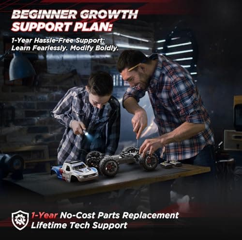 UDIRC Fast RC Cars for Adults, Upgradable 56 MPH, Heavy Duty RC Truck, 4X4 Off Road All Terrain 2.4Ghz RTR 1:16 Remote Control Car, Monster Truck with 2 Rechargeable Batteries for Beginners and Boys - Thumbnail 6