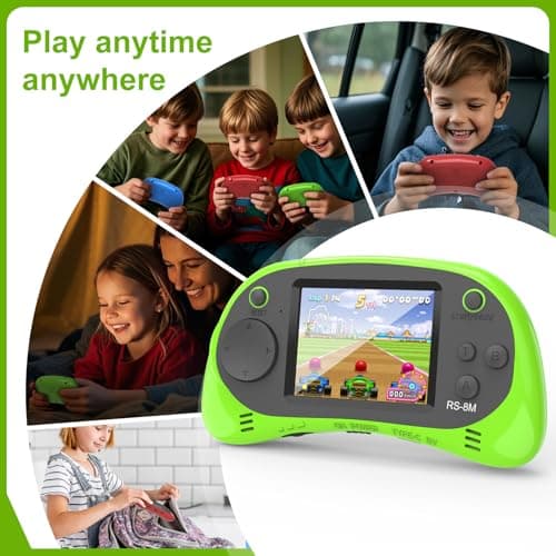 Handheld Games for Kids -16 Bit Retro Video Game with 220 HD Electronic Games - 2.5'' IPS Portable Travel Game Gifts for Boys Girls Ages 4-12 - Thumbnail 6