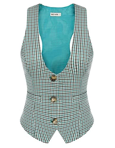 GRACE KARIN Womens Blazer Vest for Women Vintage Vest for Renaissance Pirate Cosplay - Image 1