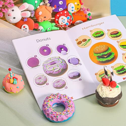 ifergoo Modeling Clay Kits - 65 Colors Air Dry Clay for Kids, DIY Molding Toys with Sculpting Tools, Ultra Light & Soft, DIY Crafts School Classroon Projects, Gifts for Ages 3-12 Boys & Girls Kids - Thumbnail 3