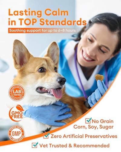 Pawaura Calming Chews for Dogs 300ct - Anxiety Relief Support & Relaxation for Everyday Stress - Dog Soft Chews with Melatonin - Sleep Aid for Dogs (Peanut Butter Flavor) - Thumbnail 2