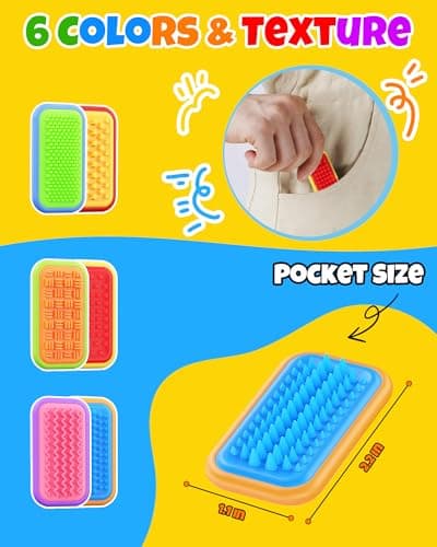 LADFAR Magnetic Sensory Fidget Toys – Frozen Peak & Flow Wave Style Silicone Sliders for Anxiety Relief, Autism & Office Focus, Travel Desk Must-Have for Adults & Kids - Thumbnail 6