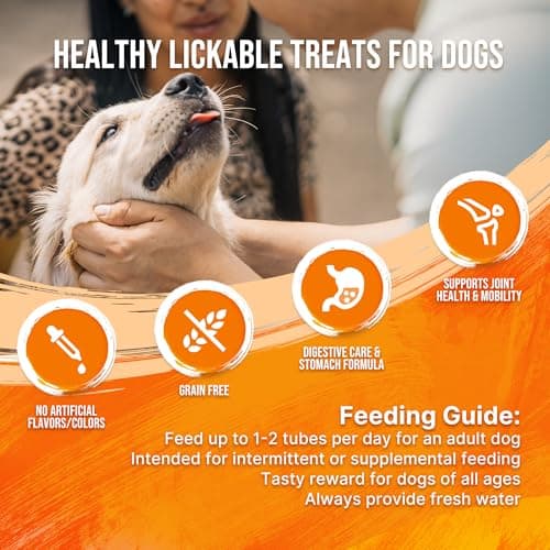 PETPHABET Lickable Squeeze Treats for Dogs, Creamy Puree Dog Food Meal Topper, Puppy Pouch Treats for Training and Enrichment, Healthy Beef Chicken & Apple Recipe (8 ct/1.4 oz Each) - Thumbnail 4