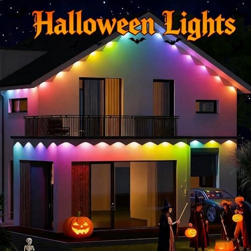 AurNyvaMay Permanent Outdoor Lights,Smart RGB Outdoor Lights with Remote APP Control,54ft with 36 LED(5v) IP67 Waterproof Outside Light for House for Holiday, Party, Daily - Thumbnail 6