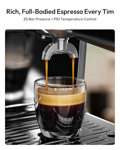 EUHOMY Espresso Machine with Grinder, 20 Bar Professional Espresso Coffee Maker for Home, with Milk Frother for Latte, Cappuccino & Barista-Style Drinks - Thumbnail 3