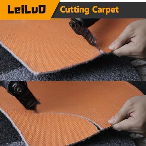 LEILUO 6 Pcs Oscillating Multi Tool Hook Knife Blade for Carpet Roof Shingles Soft Materials Universal Oscillating Tool Accessory with Storage Bag Compatible with DeWalt Dremel Milwaukee and More - Thumbnail 6