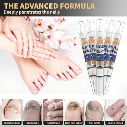 Toenail Fungus Treatment Extra Strength Pen for Damaged Toenail & Finger, More Pure Natural Plant Extracts, Toe Nail Fungus Renewal Patches & Toe Spacers for Damaged Nail for Women and Men - Thumbnail 4