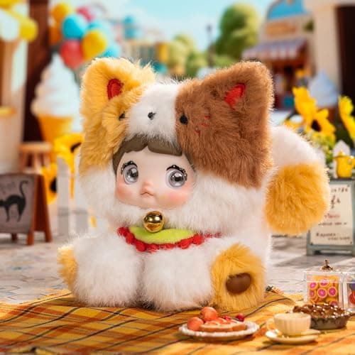 POP JOY Nommi Plush Blind Box Sitting Zoo Series Soft Vinyl Stuffed Collectible Toy Figures Cute Animal Surprise Mystery Gift 3+ Single Box - Thumbnail 5