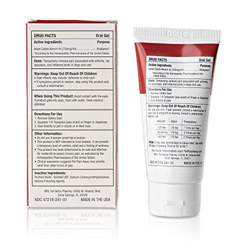 Pet Pain Away All Natural Dog Arthritis Pain Relief, Cat Pain Relief, Dog Pain Relief Anti Inflammatory, Dog Joint Pain Relief, Homeopathic Pain Reliever for Large and Small Dogs and Cats (2 oz) - Thumbnail 4
