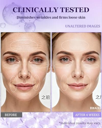 Neck Firming Cream for Tightening | Anti-Aging Face Moisturizer for Women | 1% Retinol + 7% Hyaluronic Acid for Firming & Wrinkle Reduction | Day & Night Use for Neck & Décolleté, 1.7 Fl Oz - Thumbnail 4