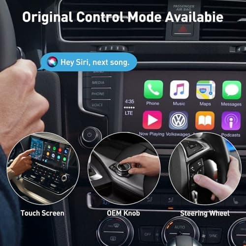 iGENJUN Wireless CarPlay Adapter 2026 Upgrade Mini Design, USB/USB-C Plug & Play Converts CarPlay to Wireless - Easy Use Fast Stable Connection Car Play for iPhone & Android - Thumbnail 5