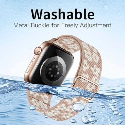 MITEV 6 Pack Stretchy Solo Loop Compatible with Apple Watch Band 38mm 40mm 41mm 42mm 44mm 46mm 45mm 49mm Women Men,Soft Nylon Elastic Braided Strap Wristband for iWatch Series Ultra 11 10 9 8 7 6 5 4 3 2 1 SE - Thumbnail 5