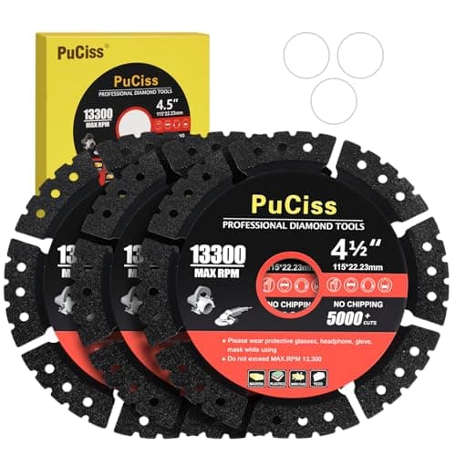 4-1/2 Inch Industrial Metal Cutting Saw Blades Bundle,Diamond-Infused Grinder Blades, Glass Cutters Tools, Discos para Cortar Ceramica & Indestructible Disc for Tile/Metal (3, 4-1/2") - Image 1