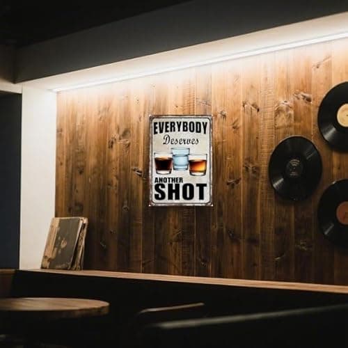 Carastora Funny Bar Metal Sign – Vintage Tin Wall Decor for Man Cave, Garage, Pub, or Home Bar – Humor Shot-Themed Decoration, 8x12 Inches - Thumbnail 2