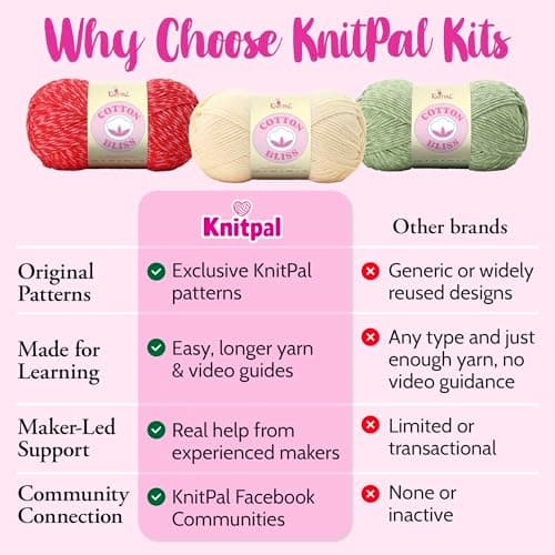 KnitPal Sunset Striped Market Bag Crochet Kit for Confident Beginners – Make a Reusable Market Bag & Lunch Tote – with Cotton Bliss Yarn (#4 Worsted), Hook, Patterns & Video Tutorials - Thumbnail 6