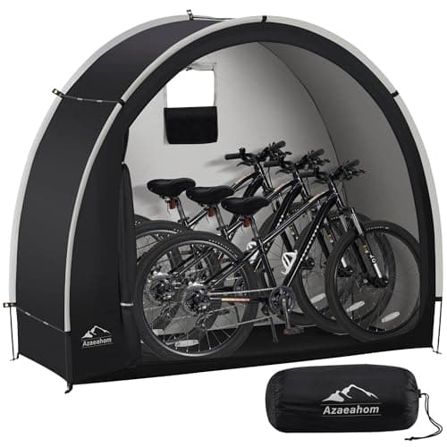 Bike Storage Shed Tent, Waterproof Outdoor Storage Shed for Bicycle, Easy Setup, Portable Storage Tent for Motorcycle,Garden Tools,Lawn Mower - Image 1