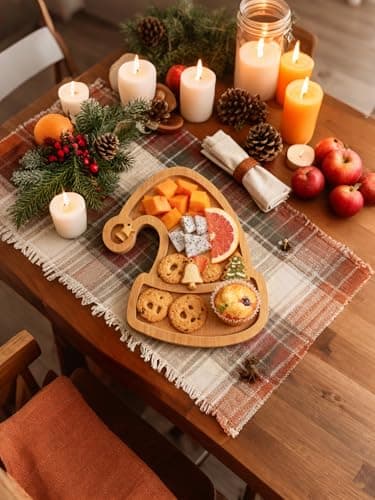 AYWVRBST Cheese Board, Fruit Candy Plate, Fruit Plate, Cutting Board (Tree) (Hat) - Thumbnail 5