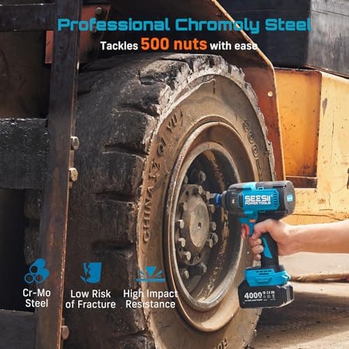 1/2 Inch Drive Impact Socket Set, 11-Piece Metric (10-24mm), Professional Chromoly Steel (CR-MO), 6-Point Shallow Sockets for Impact Wrench, Automotive Repair & General Mechanic Tools - Thumbnail 2