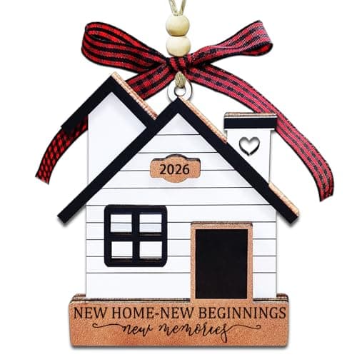 New Home Ornament 2026- Housewarming Gifts New Home, New House New Beginning, House Warming Gift for Women, Couple, homeowners, New Home Gift Ideas - First Home Christmas Ornament 2026 - Image 1