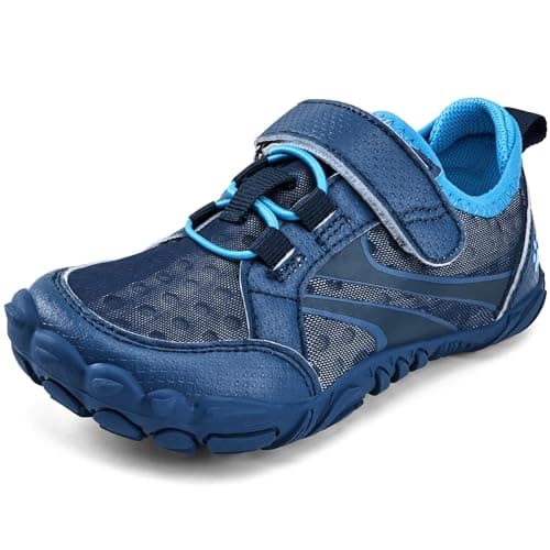 WateLves Water Shoes for Toddler Little Big Kid Wide Barefoot Aqua Athletic Sneakers Girls Boys Hiking Beach Swim Fast Dry Shoes(Blue,32) - Image 1