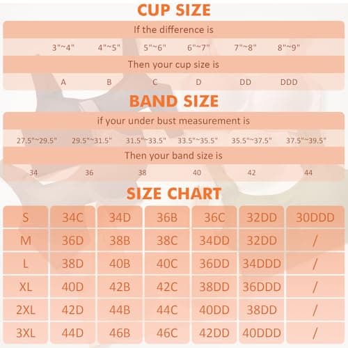 Wireless Jelly Seamless Bras for Women No Underwire Tshirt Full Coverage Padded Supportive Bra Comfortable Everyday Bralettes(01#Coffee(Full Coverage),Large) - Thumbnail 6