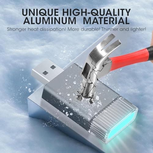 2in1 Mini Wireless Carplay Adapter for Apple iPhone & Android Auto,Plug in Auto Play Wired to Wireless Small Dongle Car Adapter for Cars 2016+ Toyota/Honda/Cadillac/Ford/Chevrolet/Jeep - Thumbnail 2