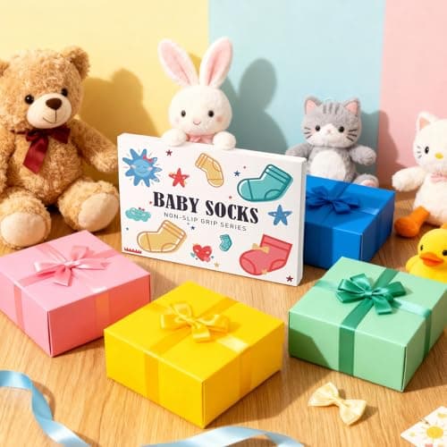 Henland-Jump 6 Pairs Toddler Ruffle Socks for Girls - Baby Grip Socks with Non-Slip, Cute Grippy Frilly Design - Thumbnail 6