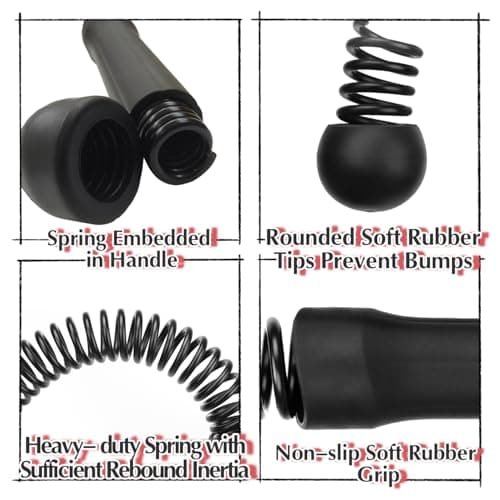 MUYIWEIDEN Ropelss Battle Ropes,Cordless Workout Rope for Home Gym, Portable Arm Exerciser Rope for Strength Building, HIIT and Low-Impact Aerobic Training for Women&Men (Black) - Thumbnail 2