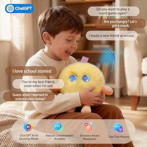 Emotional Support AI Robot Toy Companion Pet – Smart Plush Toys for Kids - Thumbnail 3
