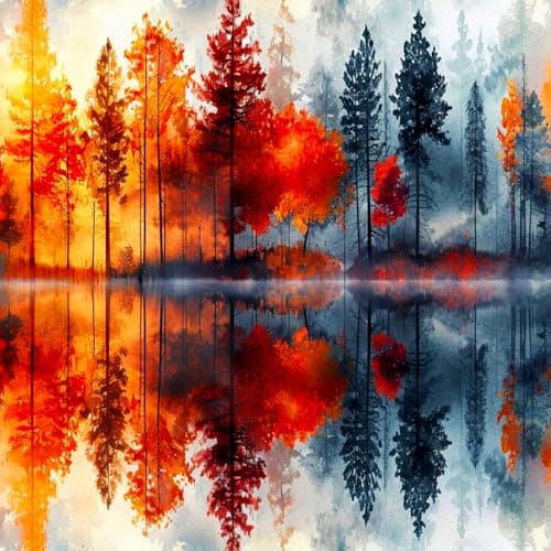 igoodom Landscape Diamond Art Kits for Adults, Landscape Diamond Painting Kit, Full Drill Round Diamond Art Kits, DIY Gem Art and Crafts for Home Wall Decor Gift 14x14inch