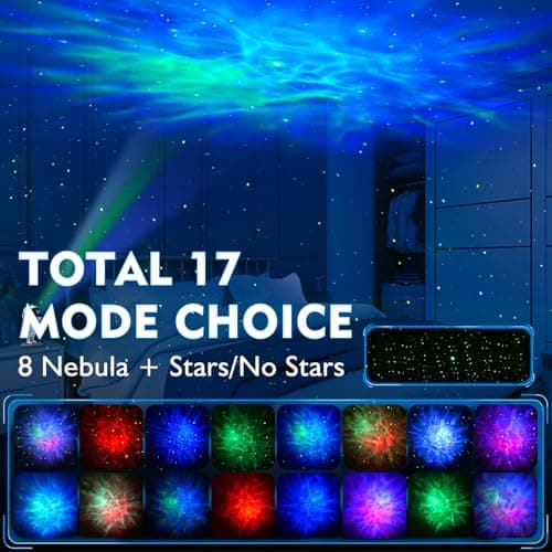 Astronaut Galaxy Projector, Star Projector, Astronaut Light Projector with 8 Colors LED Nebula, Starry Night Light Projector with Remote, Kids Room Decor, Gifts for Kids, Friends, Birthday Game Party - Thumbnail 2