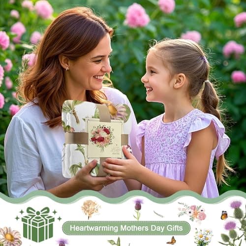 yuboo Spring Green Watercolor Floral Throw Blanket, Soft Flannel Blanket Gifts for Women Kids Girls, Gift for Home Business Travel Botanical Home 50 x 60 Inch - Thumbnail 4