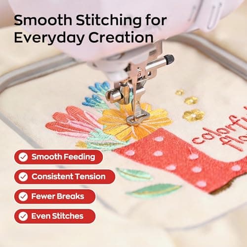 Poolin Embroidery Machine Thread Richword Selected 800M 6 Colors 40WT(108D/2) Polyester Embroidery Thread Set for Embroidery & Sewing Machines – Starter Kit for Home Use - Thumbnail 4