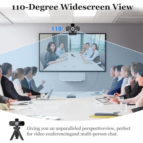 SZGIARUY 1080P HD Webcam for PC with Auto Focus & Noise Cancelling Mic - Plug and Play Computer Camera for Video Conferencing, Online Classes, Live Streaming - Ideal for Remote Workers/Students/Gamers - Thumbnail 3