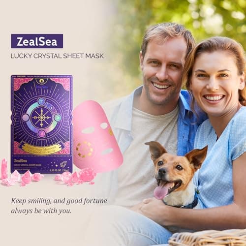 Zealsea Face Masks Skincare, Collagen Face Mask for Anti Aging, Hydrating Face Masks, Astaxanthin Q10 Face Mask for Antioxidant, Magic All-in-one Sheet Mask, Self Care Gift for at Home Spa Party 6pack - Thumbnail 5