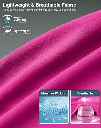 G Gradual Men's Athletic Running Shorts with Pockets Lightweight Quick Dry 5"/ 7"/ 9" Basketball Workout Gym Shorts for Men(Rose,L7_3XL) - Thumbnail 6