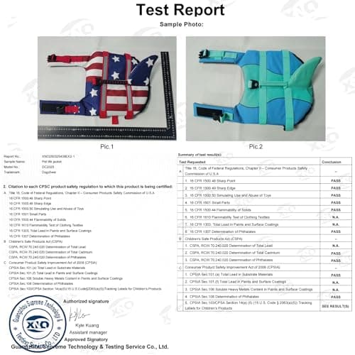 Dogcheer Dog Life Jacket Shark, Adjustable Dog Swim Life Vest for Swimming Boating with Superior Buoyancy & Rescue Handle, Ripstop Pet Flotation Vest for Small Medium Large Dogs - Grey, L - Thumbnail 6